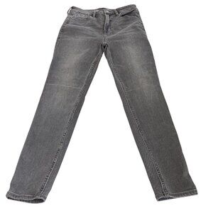 Old Navy Rockstar Super Skinny Jeans Women 8 Gray Denim Extra High Rise Jegging
